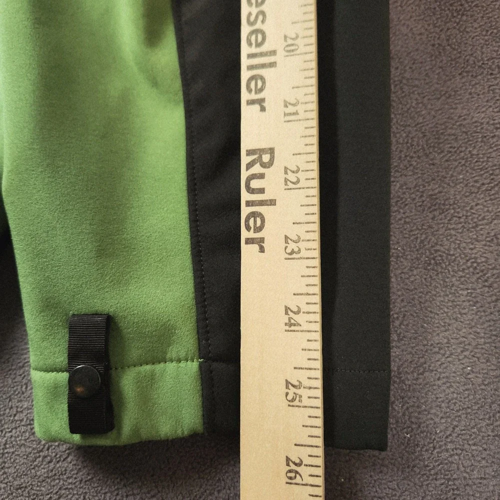 The North Face Apex Bionic Sweater Jacket Mens XL Black Green Full Zip Softshell